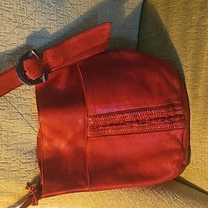 Beautiful red shoulder bag